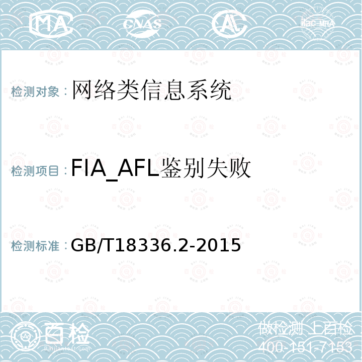 FIA_AFL鉴别失败 信息技术安全性评估准则：第二部分：安全功能组件