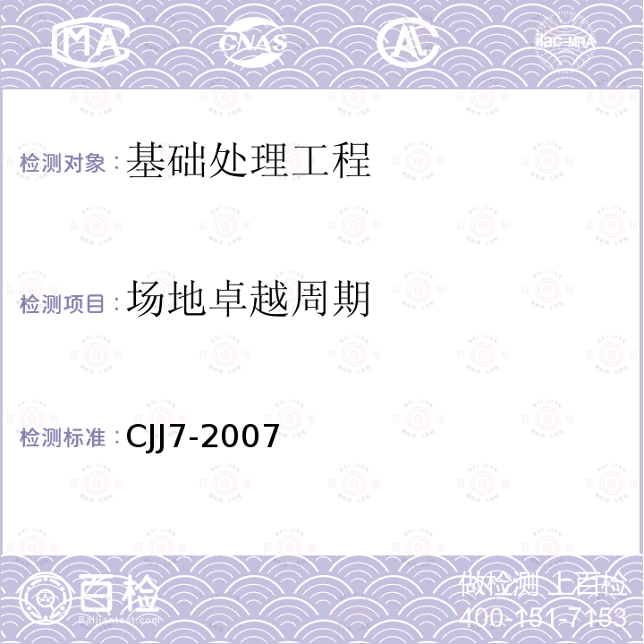 場地卓越周期 城市工程地球物理探測規范
