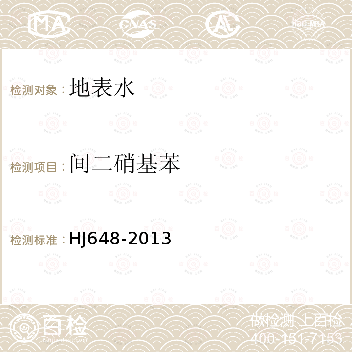 間二硝基苯 水質(zhì) 硝基苯類化合物的測定 液液萃取/固相萃取-氣相色譜法