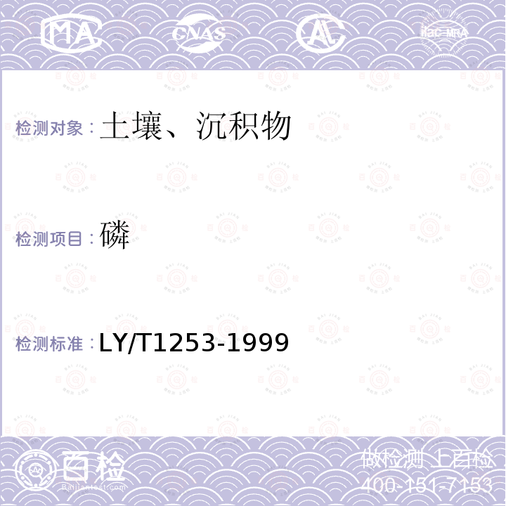 磷 森林土壤礦質全量元素(硅、鐵、鋁、鈦、錳、鈣、鎂、磷)燒失量的測定