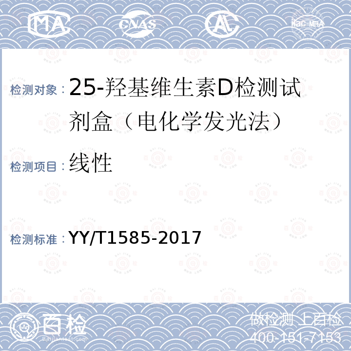 线性 总25-羟基维生素D测定试剂盒（标记免疫分析法）