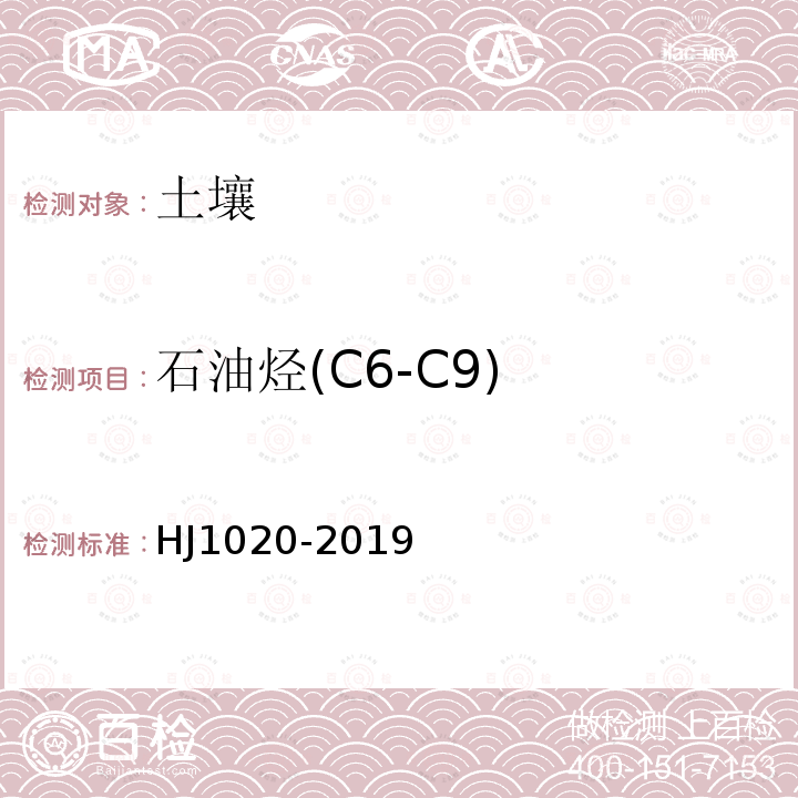 石油烃(C6-C9) 土壤和沉积物 石油烃(C6-C9)的测定 吹扫捕集/气相色谱法