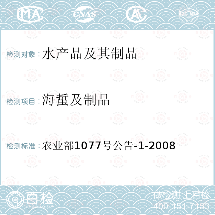 海蜇及制品 水产品中17种磺胺类及15种喹诺酮类药物残留量的测定 液相色谱-串联质谱法