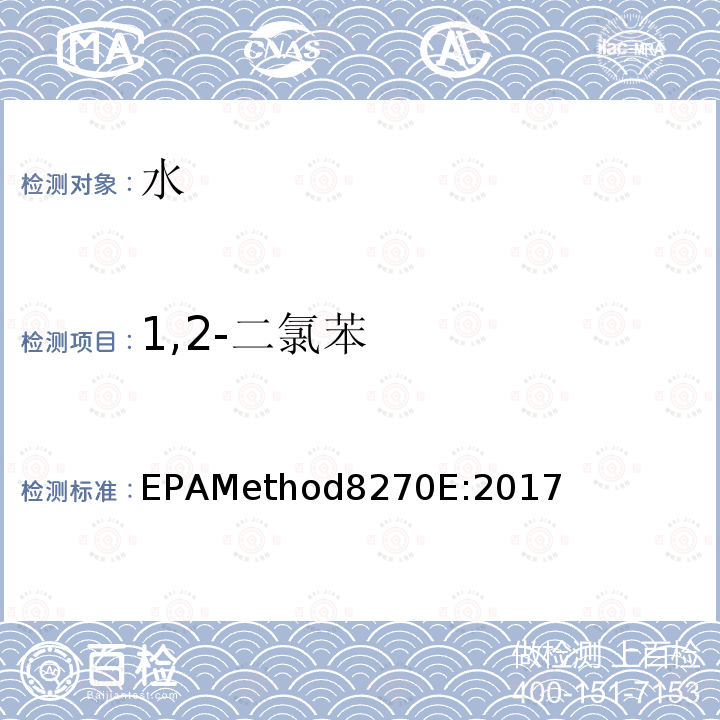 1,2-二氯苯 气质联用仪测试半挥发性有机化合物