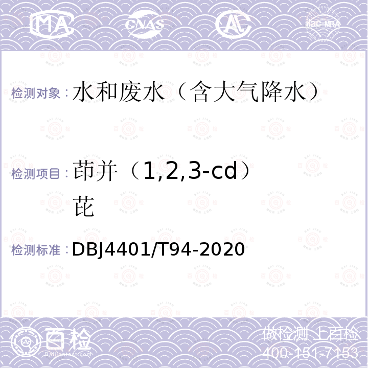 茚并（1,2,3-cd）芘 水質(zhì) 半揮發(fā)性有機(jī)污染物（SVOCs）的測(cè)定 液液萃取-氣相色譜/質(zhì)譜分析法