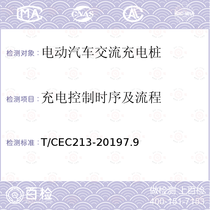 充电控制时序及流程 电动汽车交流充电桩 高温沿海地区特殊要求