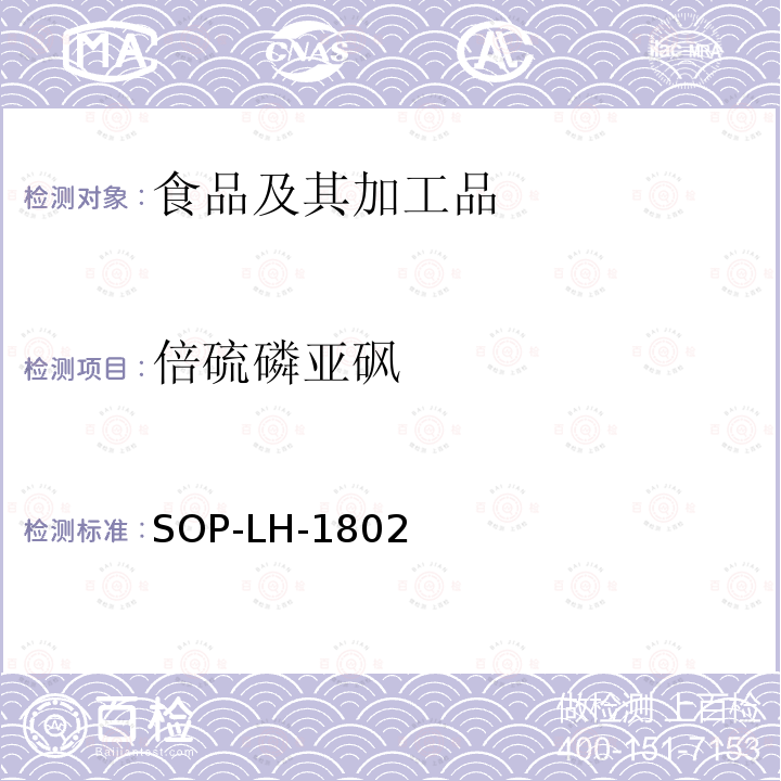 倍硫磷亚砜 动物源性食品中多种药物残留的筛查方法—液相色谱-高分辨质谱法