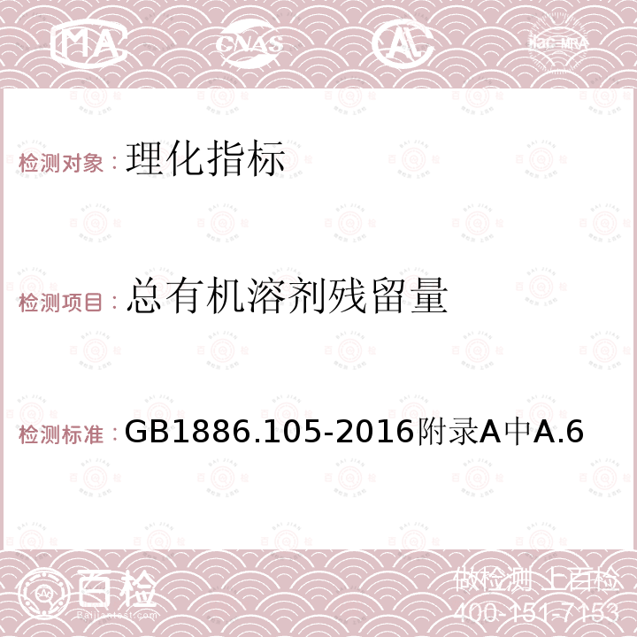 總有機溶劑殘留量 食品安全國家標準 食品添加劑 辣椒橙