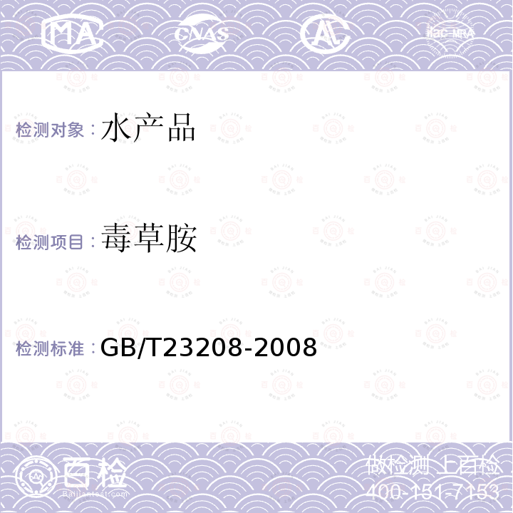 毒草胺 河豚鱼,鳗鱼和对虾中450种农药及相关化学品残留量的测定 液相色谱-串联质谱法