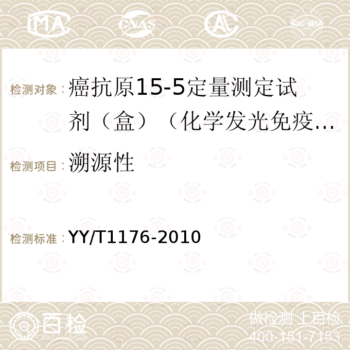 溯源性 癌抗原15-3定量测定试剂（盒）（化学发光免疫分析法）