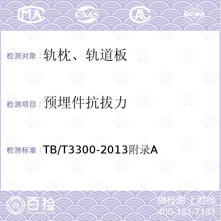 预埋件抗拔力 高速铁路有砟轨道预应力混凝土轨枕