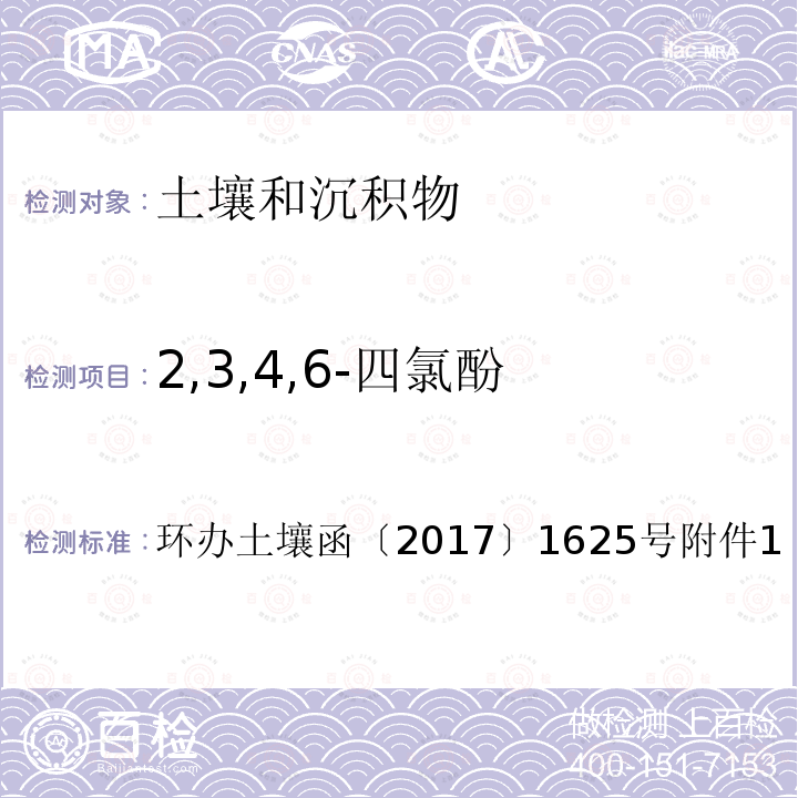 2,3,4,6-四氯酚 全国土壤污染状况详查土壤样品分析测试方法技术规定第二部分 5