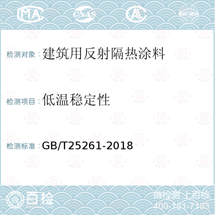 低温稳定性 建筑用反射隔热涂料