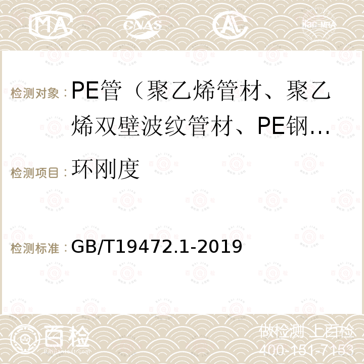 环刚度 埋地用聚乙烯（PE）结构壁管道系统第1部分：聚乙烯双壁波纹管材 第8.4条