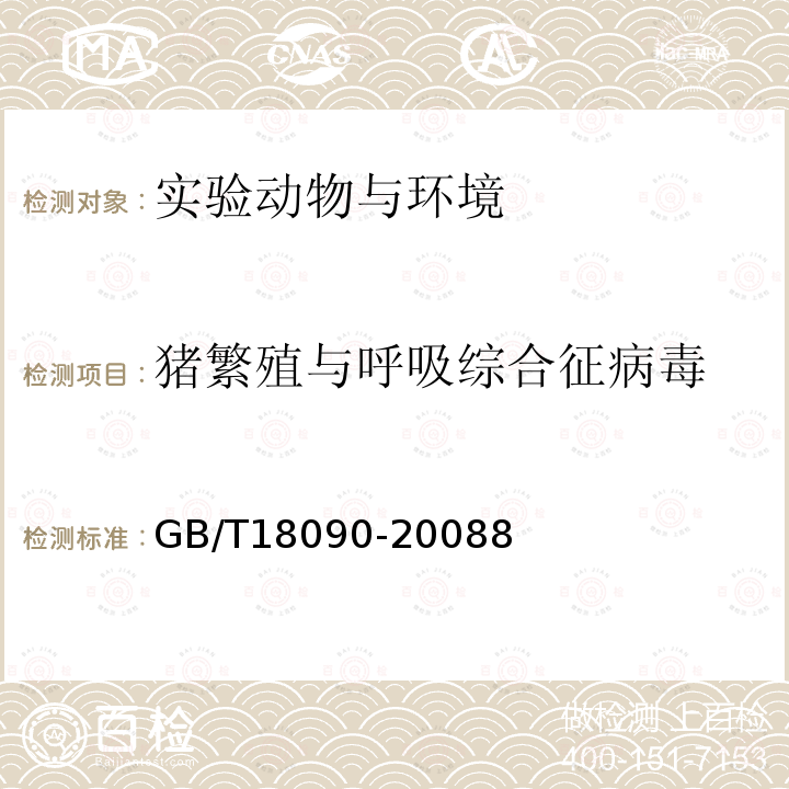 猪繁殖与呼吸综合征病毒 猪繁殖与呼吸综合征诊断方法