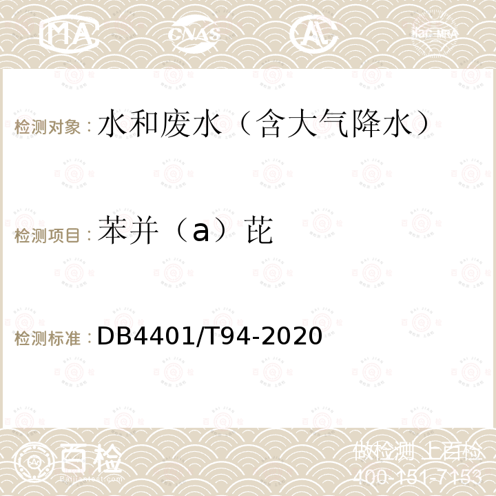 苯并（a）芘 水質(zhì) 半揮發(fā)性有機物的測定 液液萃取-氣相色譜/質(zhì)譜法