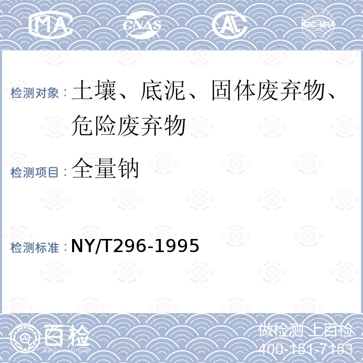 全量鈉 土壤全量鈣、鎂、鈉的測定
