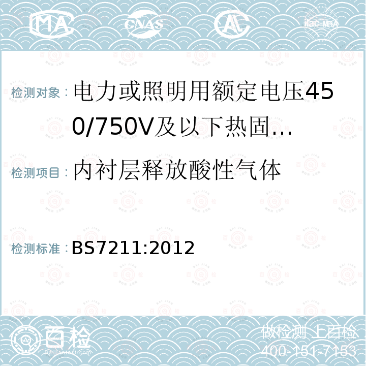 内衬层释放酸性气体 电力或照明用额定电压450/750V及以下热固性绝缘热塑性护套无铠装低烟低腐蚀电缆