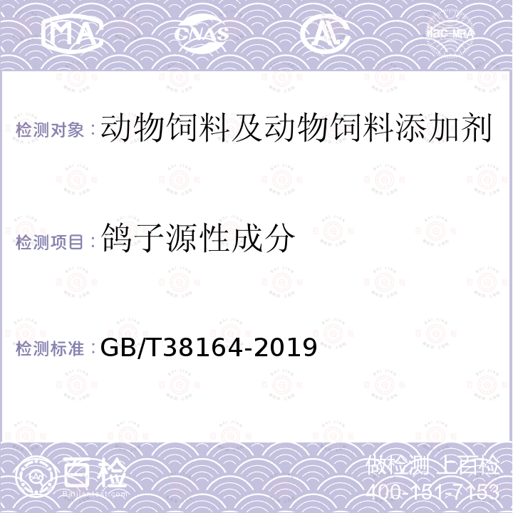 鸽子源性成分 常见畜禽动物源性成分检测方法 实时荧光PCR法