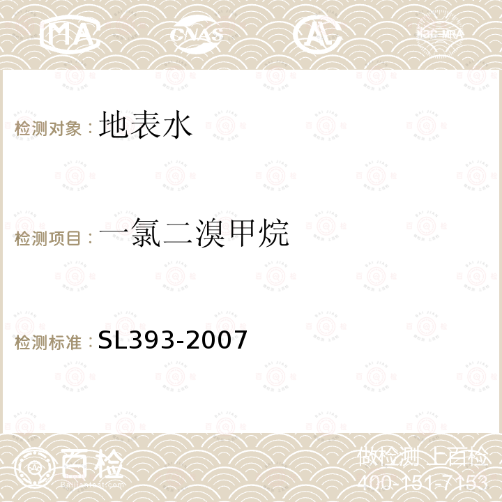 一氯二溴甲烷 固相萃取气相色谱/质谱分析法(GC/MS)测定水中半挥发性有机污染物