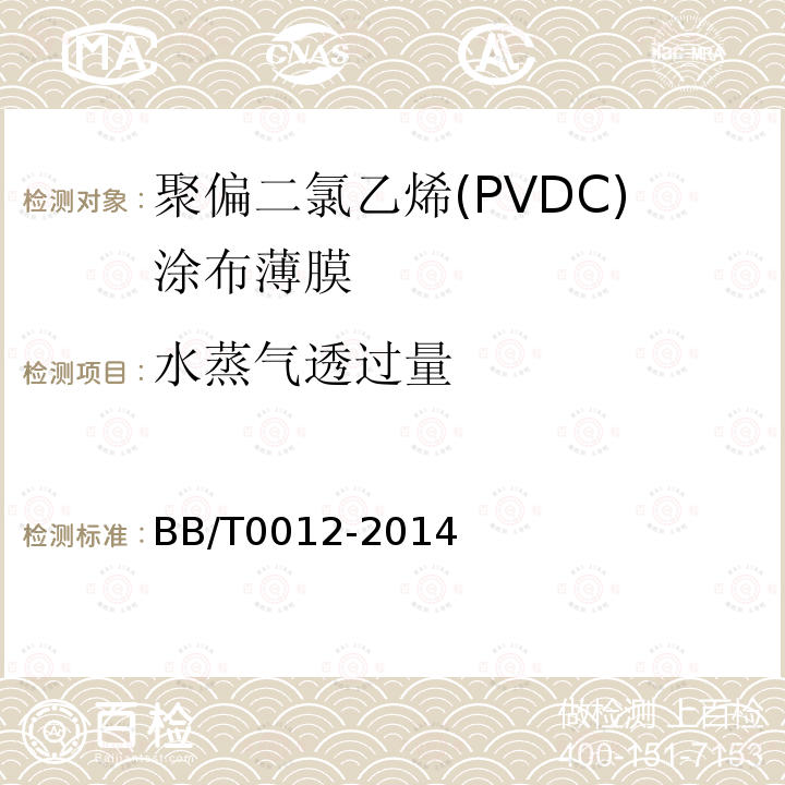 水蒸气透过量 聚偏二氯乙烯(PVDC)涂布薄膜