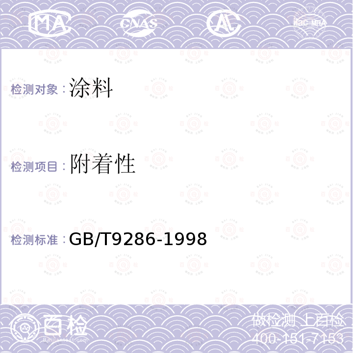 附著性 色漆和清漆 漆膜的劃格試驗(yàn)