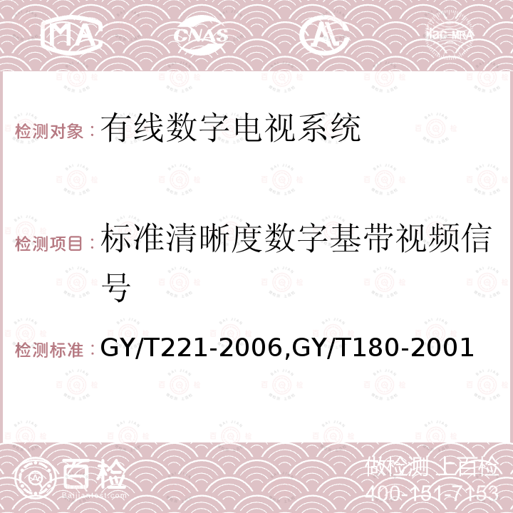 标准清晰度数字基带视频信号 有线数字电视系统技术要求和测量方法,
HFC网络上行传输物理通道技术规范