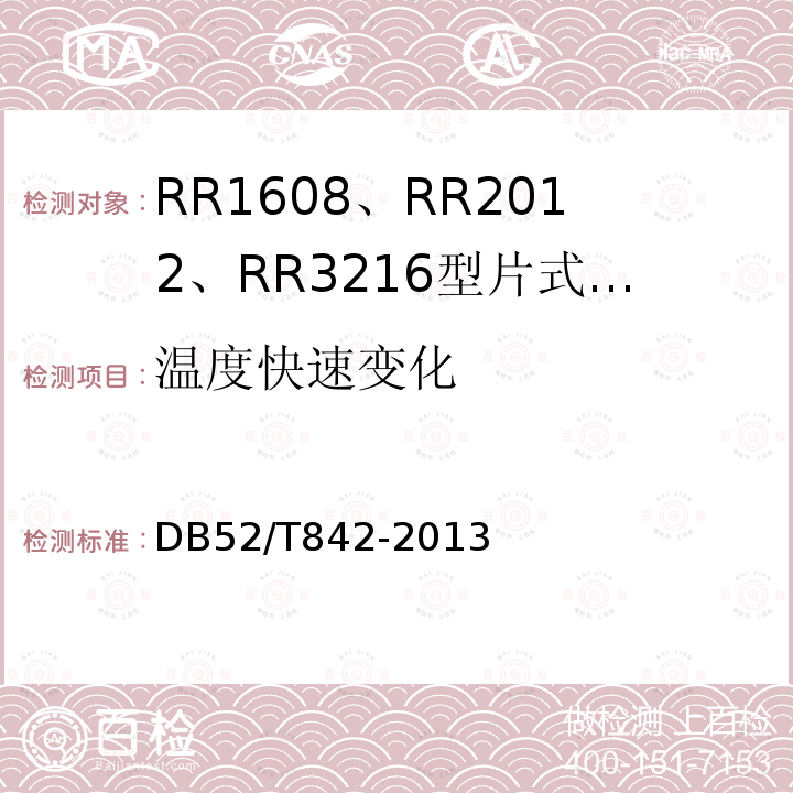 温度快速变化 RR1608、RR2012、RR3216型片式薄膜固定电阻器详细规范