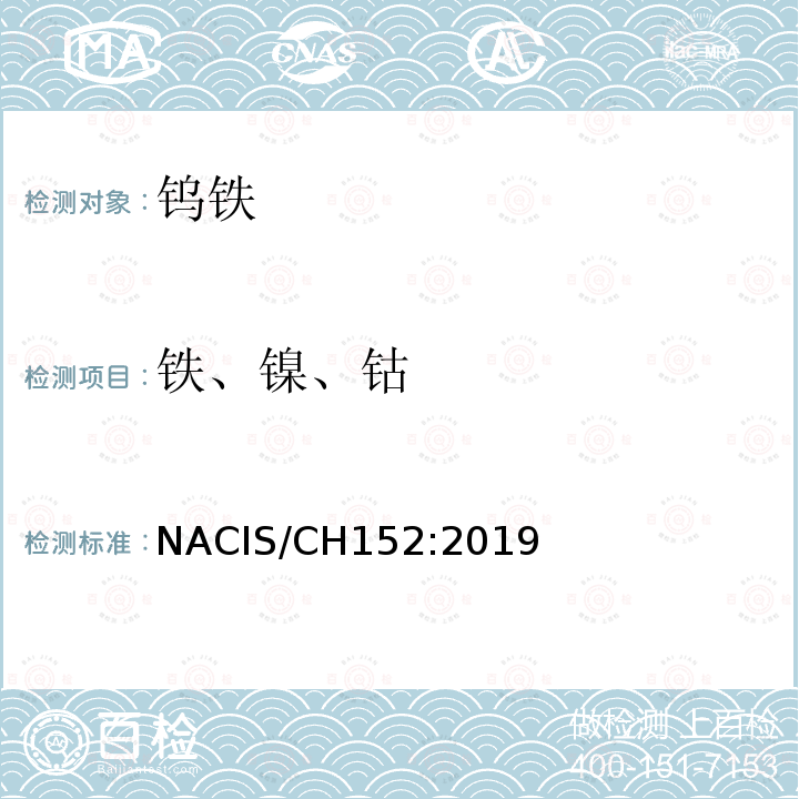 铁、镍、钴 钨铁和碳化钨 铁、镍和钴含量的测定 电感耦合等离子体发射光谱法