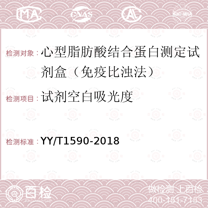 试剂空白吸光度 心型脂肪酸结合蛋白测定试剂盒（免疫比浊法）