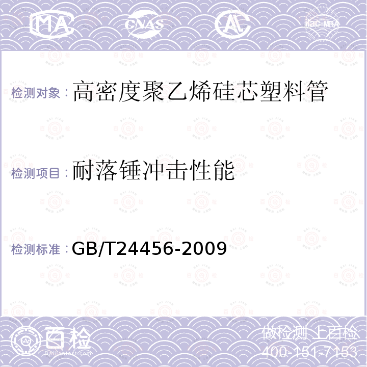 耐落锤冲击性能 高密度聚乙烯硅芯管