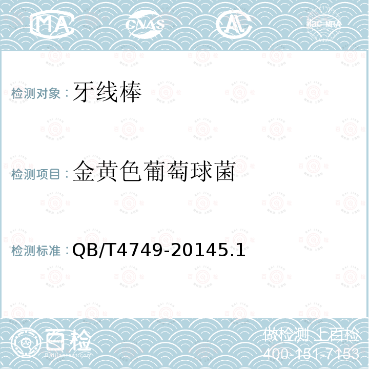 金黃色葡萄球菌 牙線棒