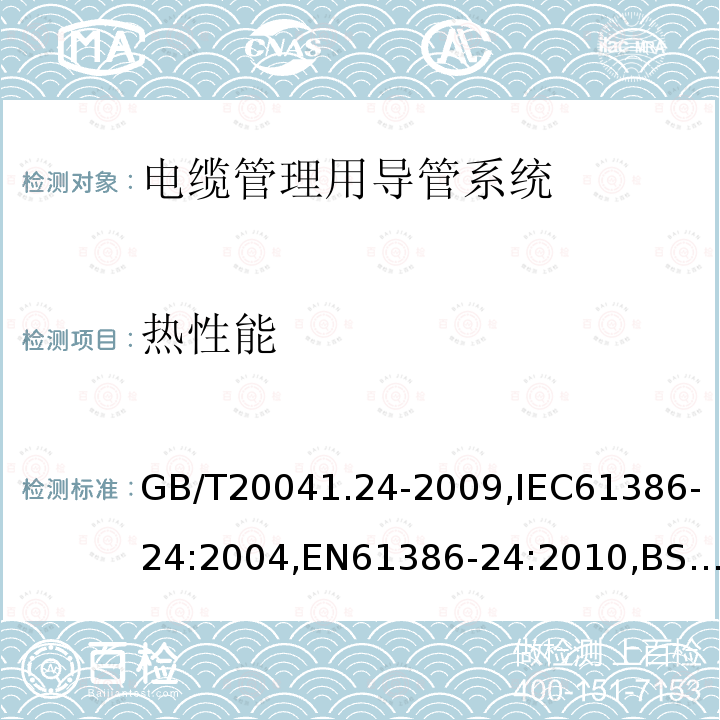 热性能 电缆管理用导管系统.第24部分:特殊要求.埋于地下的导管系统