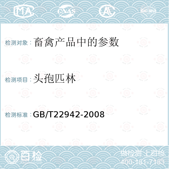 头孢匹林 蜂蜜中头孢唑啉、头孢匹林、头孢氨苄、头孢洛宁、头孢喹肟残留量的测定 液相色谱-串联质谱