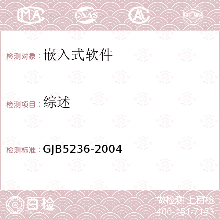 综述 GJB5236-2004 军用软件质量度量