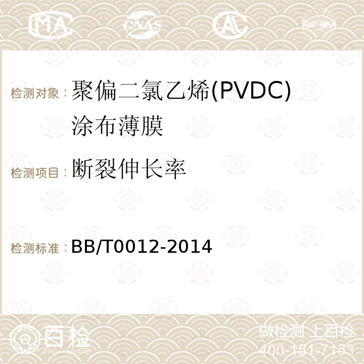 断裂伸长率 聚偏二氯乙烯(PVDC)涂布薄膜