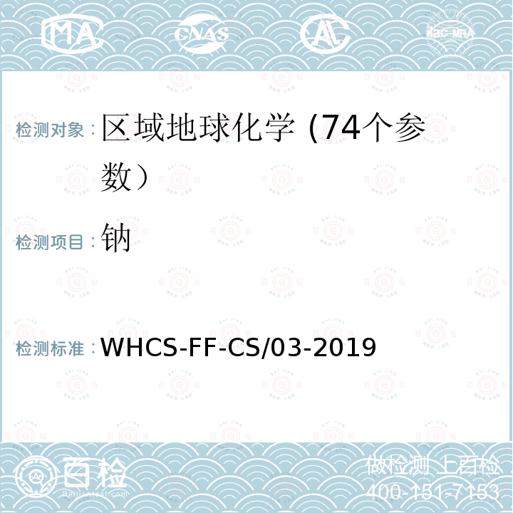 钠 区域地球化学分析配套方法第3部分 X射线荧光光谱法测定硅等24项元素