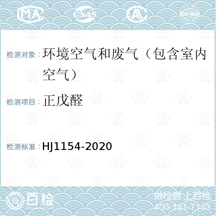 正戊醛 环境空气 醛、酮类化合物的测定 溶液吸收-高效液相色谱法