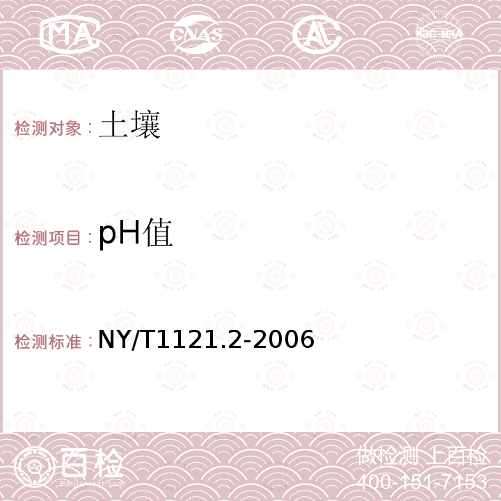 pH值 土壤檢測 第2部分：土壤pH值的測定