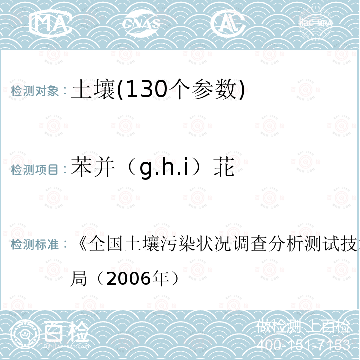 苯并（g.h.i）苝 高效液相色谱法