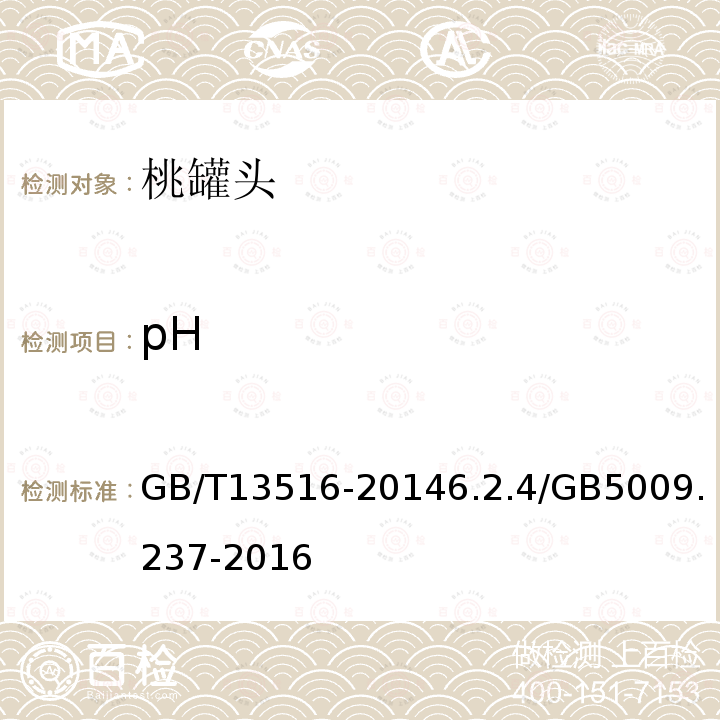 pH 桃罐頭