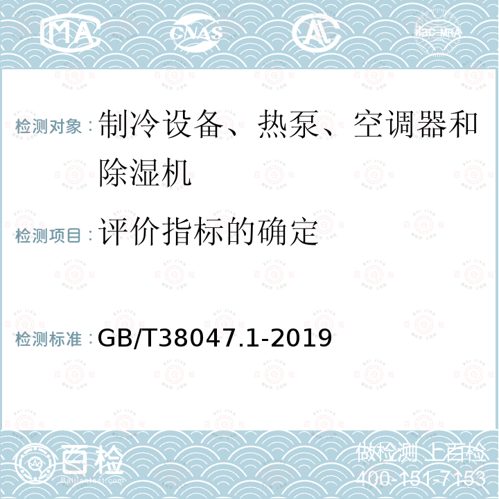 评价指标的确定 智能家用电器可靠性评价方法 第1部分：通用要求