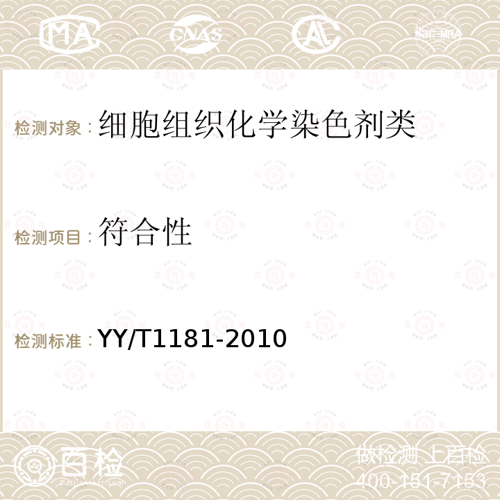 符合性 免疫组织化学试剂盒