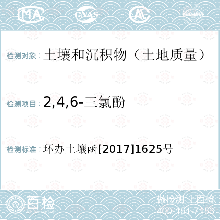 2,4,6-三氯酚 全国土壤污染状况详查土壤样品分析测试方法技术规定 第二部分5酚类