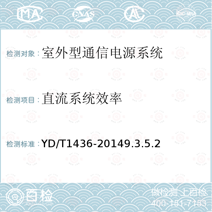 直流系统效率 室外型通信电源系统