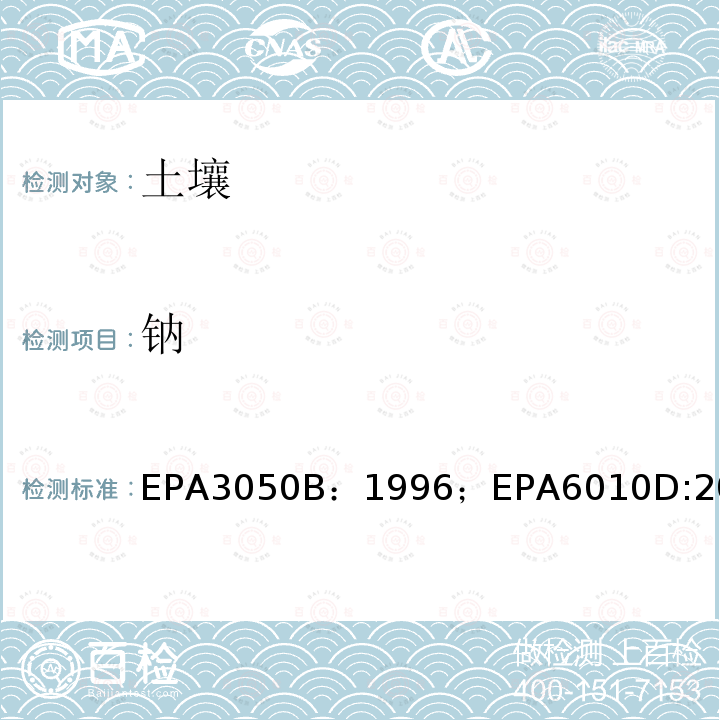 鈉 積物、淤泥和土壤的酸解法 ; 電感耦合等離子體原子發射光譜方法通則