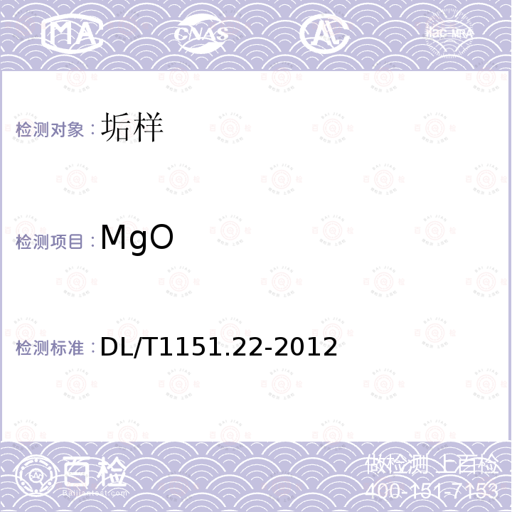 MgO 火力发电厂垢和腐蚀产物分析方法 第22部分：X—射线荧光光谱和X—射线衍射分析