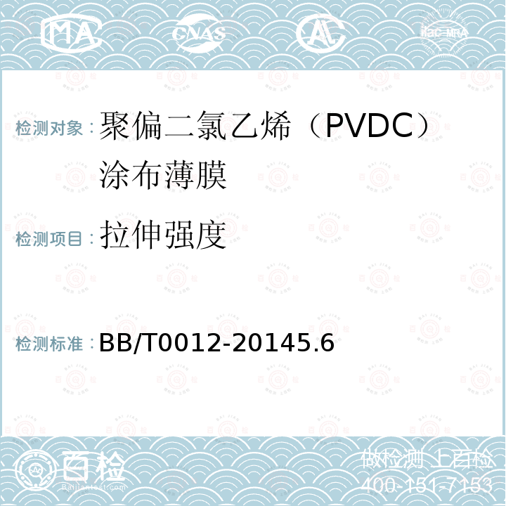 拉伸强度 聚偏二氯乙烯（PVDC）涂布薄膜