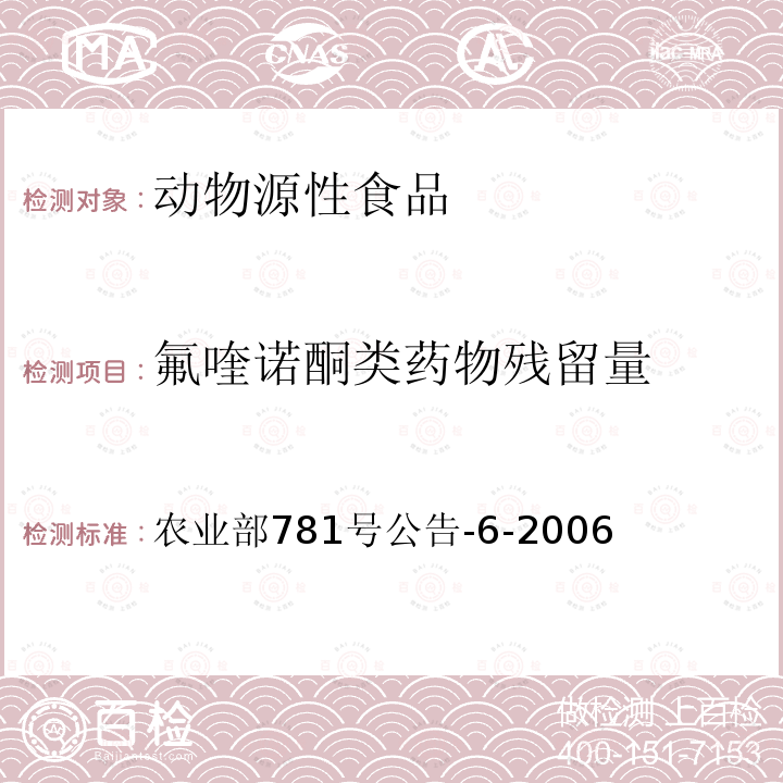 氟喹诺酮类药物残留量 鸡蛋中氟喹诺酮类药物残留量的测定 高效液相色谱法