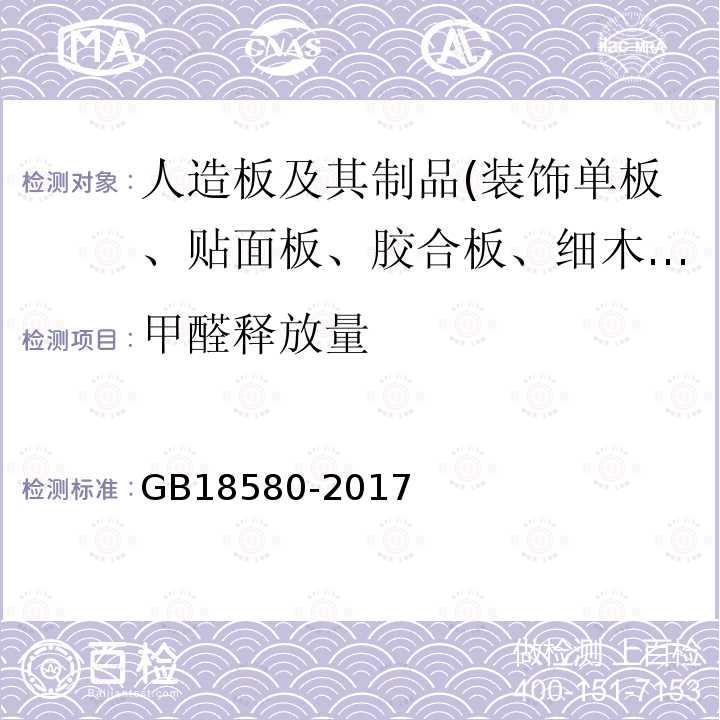 甲醛释放量 室内装饰装修材料，人造板及其制品中甲醛释放限量